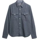 Superdry The Merchant Store Heavy Flannel Overhemd Heren Lange Mouwen Shirts