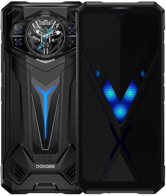 DOOGEE S200 Ultra Rugged Smartphone 5G – 11000mAh, 100MP Camera, 1TB Opslag, 120Hz Display, Android 15 – Zwart