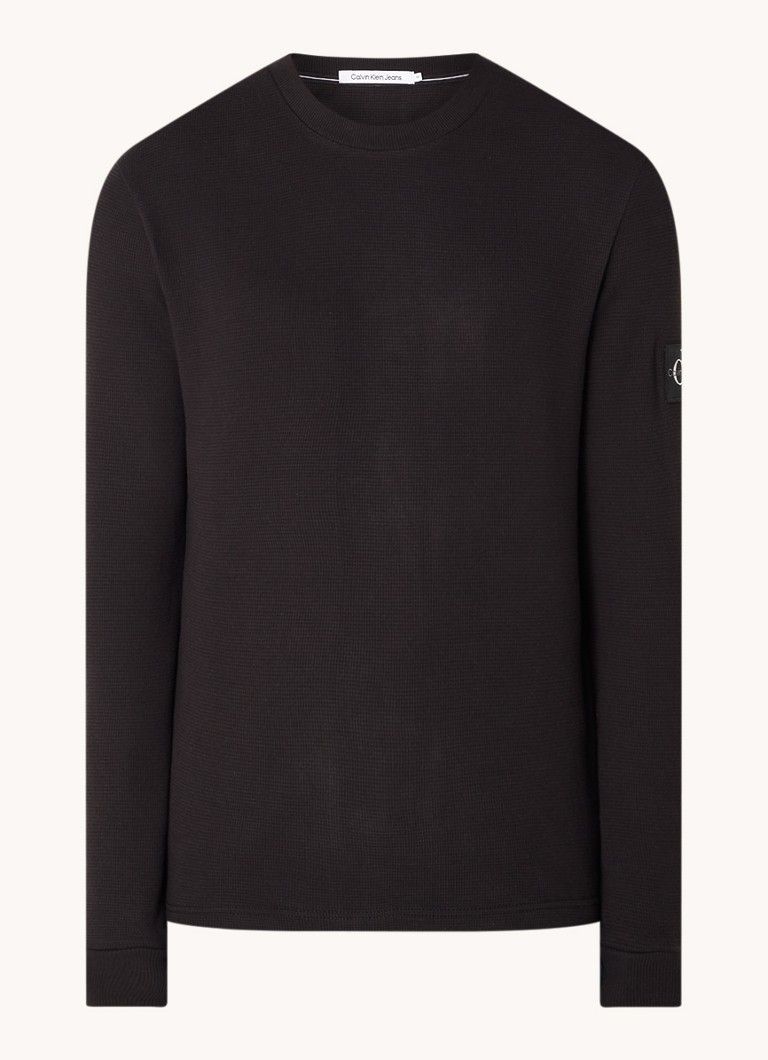Calvin Klein Fine Knit Sweater with Logo