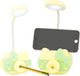 Retoo Lampe de bureau LED lampe de table avec porte-stylo et porte-téléphone, tactile, dimmable, lampe de lecture, lampe de chevet Jaune
