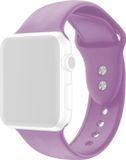 By Qubix - Siliconen sportbandje voor Apple Watch - Lichtpaars - 38/40/41/42mm