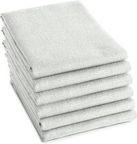 DDDDD Theedoeken Barbeque - Set van 6 - Katoen - Geruit - 65x65 cm - Wit