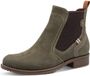 Tamaris - Dames - Groene Chelsea Boots - Leer - Maat 38
