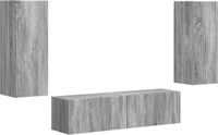vidaXL Ensemble de meubles TV, 2 pièces, gris, bois de Sonoma