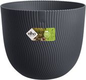 Elho Sereh Rond 25 - Bloempot voor Binnen & Buiten - 100% Gerecycled Plastic - Ø 24.5 x H 21 cm - Antraciet