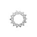 SHIMANO CS-9000 Rondsel Silver/Black One Size