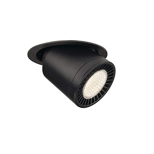 SLV plafondinbouwarmatuur SUPROS MOVE/ledspot, schijnwerper, plafondspot, plafondarmatuur, inbouwarmatuur, binnenverlichting / 3000K 31 W 2600 lm zwart 60 graden