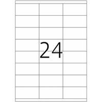 HERMA Premium - Papier - mat - permanent zelf-klevend - wit - 70 x 35 mm 2400 etiket(ten) (100 vel(len) x 24 gelamineerde etiketten