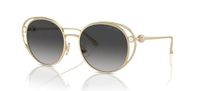 Zonnebril, Jimmy Choo JC 4003HB Zonnebril Goud/Grijs Shaded 53/18/140 Dames