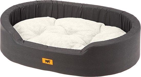 Ferplast Dandy Hondenmand - 46 x 65 cm - Katoen - Donkergrijs/Wit