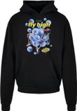 Mister Tee Bubblles Heavy Oversize Hoodie/trui Zwart M