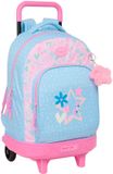 BlackFit8 Schoolrugzak met Wielen Smile Blauw Roze