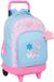 BlackFit8 Schoolrugzak met Wielen Smile Blauw Roze