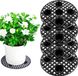 Unyqoos® Grilles de drainage, 20 cm, set de 4 – soucoupes/entretoises rondes en plastique pour pots de fleurs, bonsaïs, jardin et intérieur