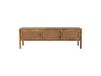 Meuble TV en bois de manguier et cannage 140 cm