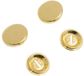Prym Stofknopen zonder matrijs 15 mm Gouddor 6 stuks