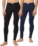 Timone Heren Thermobroek - Sport - Sporbroek - Lang - Katoen - TI-TI30-127 - 2-pack Zwart/Marineblauw - M