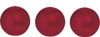 Trend Candles Bolkaars glad - 3x - bordeaux rood - 7 cm - 16 branduren