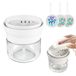 Unyqoos® Distributeur de savon et support d'éponge 2-en-1 pratique pour un travail de cuisine efficace