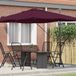 Prolenta Maison Exclusive Parasol, 351 x 250 x 260 cm, polyester en aluminium