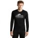Icebreaker 200 Oasis Rising Light Manches Longues Couche de Base S Homme Noir