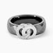 Argent Blanc Valérie Oxyde De Zirconium Et Céramique Bague