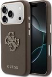 Guess hoesje - Geschikt voor iPhone 17 Pro Max en iPhone 18 Pro Max - Kunstleer - Bruin