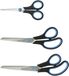 Westcott Easy Grip scharenset - 3 delig - RVS - zwart/blauw