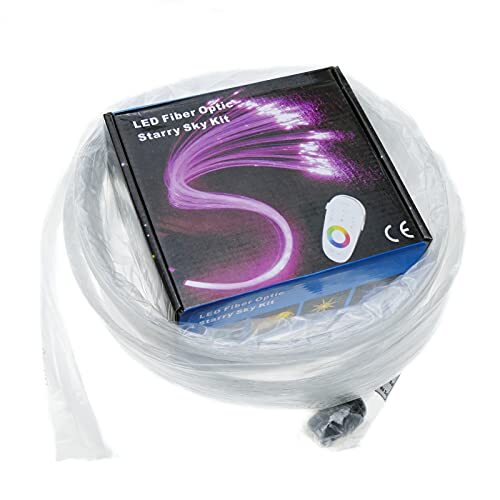 BEMATIK.COM BeMatik - LED-verlichtingsset 6W RGB-glasvezelbelichting 200 0,75 mm vezellengte 2,5 m