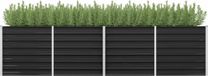 Maison Exclusive - Rehausseur de jardin, anthracite, 320 x 80 x 77 cm, acier galvanisé