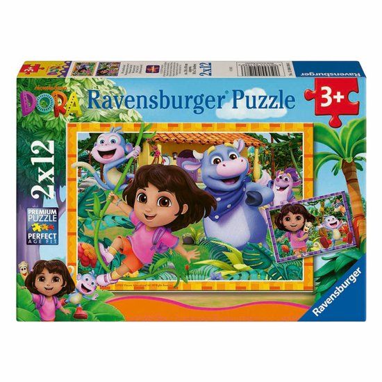 Ravensburger Dora the Explorer We can do it! Legpuzzel - 2x12 stukjes