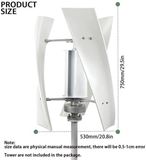 Merkloos / Sans marque Corvance BV Verticale Windturbine – Windgenerator – Windmolen – Energie Generator – Alternatieve Energie – 3000W Vermogen – Hybride MPPT Controller – Geschikt voor 48V Systemen