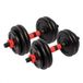 Gorilla Sports Set haltères 25 kg - 2 x 12.5 kg - Fonte - 25 mm