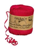 Halbach Seidenbänder Ringelband, breedte 4 mm, lengte 100 m, duurzaam cadeaulint om geschenken te ringen en in te pakken van geschenken, van 100% katoen, kleur: rood