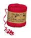 Halbach Seidenbänder Ringelband, breedte 4 mm, lengte 100 m, duurzaam cadeaulint om geschenken te ringen en in te pakken van geschenken, van 100% katoen, kleur: rood