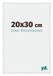 yd. Cadre photo 20x30 cm Blanc Brillant Plastique