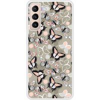 Samsung Beschermende siliconen case compatibel met Galaxy S21 Plus Vintage Butterflies
