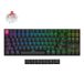 Keychron K8X-B1 RGB mechanisch toetsenbord (zwart, US lay-out (QWERTY), Super Red, 80% (TKL), RGB, Cherry Double-Shot PBT Keycaps, Bluetooth | USB-C)