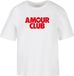 Miss Tee Dames-T-shirt Amour Club Heart MST336 Wit XL