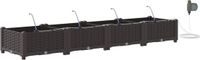 vidaXL Plantenbak Bruin 160 x 40 x 22 cm Staal
