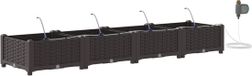 vidaXL Plantenbak Bruin 160 x 40 x 22 cm Staal