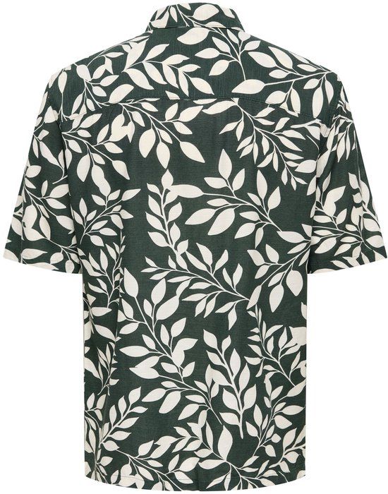ONLY & SONS ONSHARVI overhemd korte mouw L Darkest Spruce