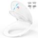 YEAUPE PRO WC-Bril met Kinderzitje, Soft Close Toilet Seat, Familie Toiletdeksel, Snelsluiting, Draagvermogen 150 kg, Wit, 44,6 x 37,2 cm