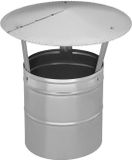 KOTARBAU® Schoorsteenkap, Verzinkt Staal, 200 mm, Zilver