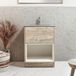 Hudson Reed Hoxton meuble vasque 60cm chêne clair avec vasque gris pebble