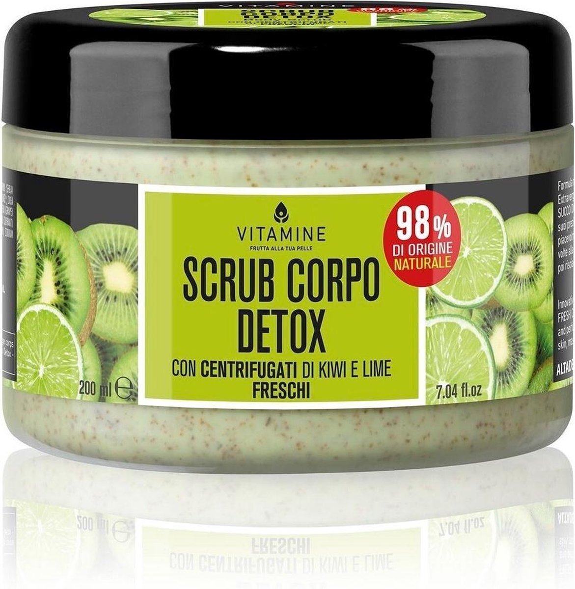 L'Erboristica Vitamine - Detox Body scrub Kiwi and Lime 200ml