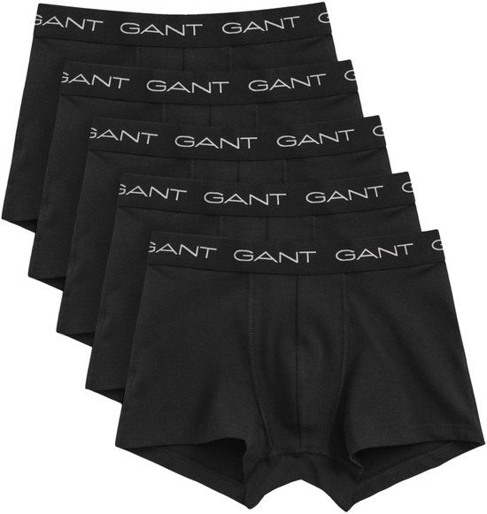 Gant Trunk Boxershorts Heren (5-pack) - Zwart - Maat XXL