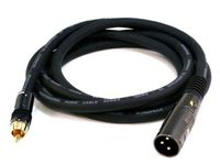 Monoprice 4777 audio kabel 1,8 m RCA XLR Zwart