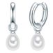 Valero Pearls Zilveren oorringen met zoetwaterparels voor dames