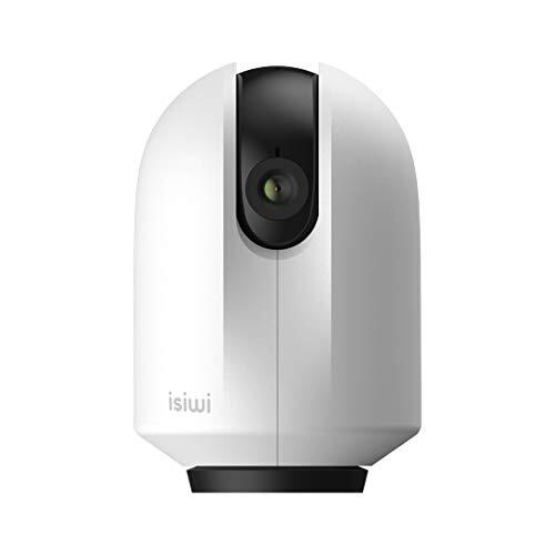Isiwi IP-camera voor thuisbewaking, HD 1080p, panorama-weergave, bewegingsdetectie en aborme geluiden, 2-weg audio, babymonitor met nachtzicht.